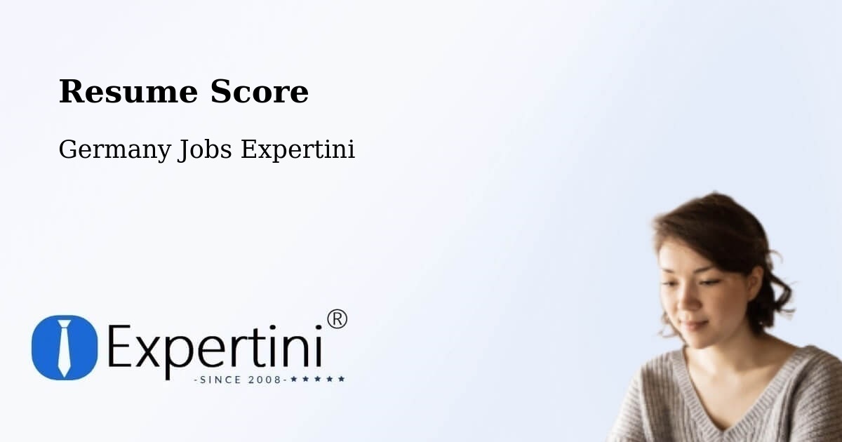 Resume Score & Job Description Match Tool – Hasbergen - Germany Jobs Expertini